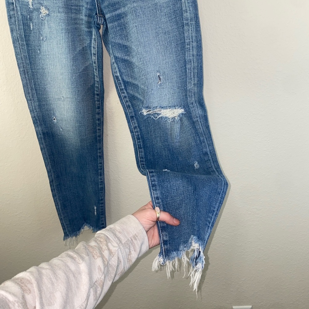 🎈Moussy Vintage Glendele Light Wash Distressed Zipper Fly Skinny Jeans! - Picture 7 of 13